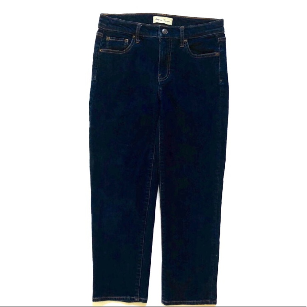 GAP 1969 Dark Wash Slim Crop Jeans